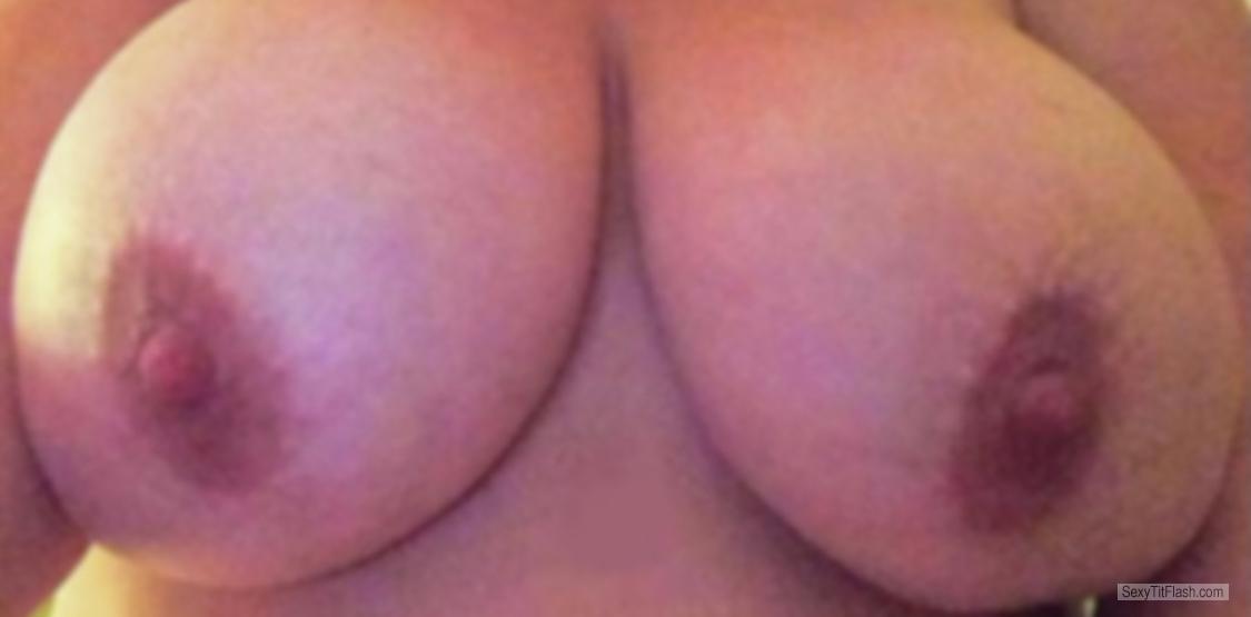 Tit Flash: Wife's Big Tits (Selfie) - 36DD Anyone? from United States